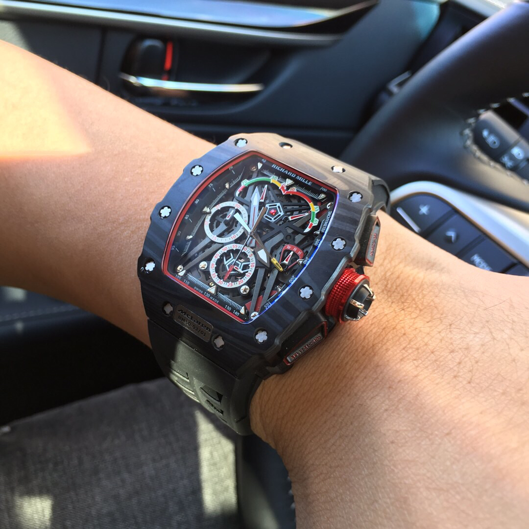 理查德米勒【richard mille】rm50-03系列 进口vk跑秒计时石英机芯 碳