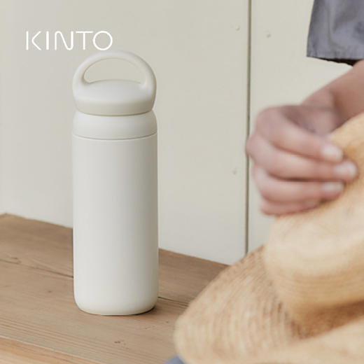 日本KINTO新款不锈钢保温杯 提手日系简约ins风咖啡杯 500ml 商品图3