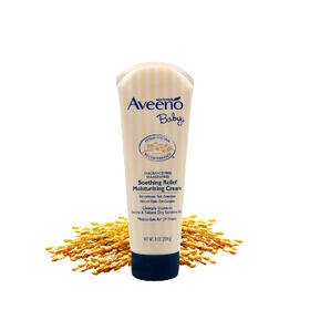 【宝宝敏感】美国 Aveeno 艾维诺燕麦宝宝舒缓霜 滋润抗敏感 226g