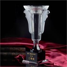奖杯 水晶 冠军之杯 定制 刻字定做创意纪念品制作颁奖比赛奖品