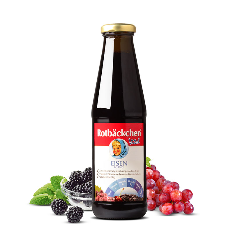 【经开专供】德国小红脸 多维铁复合营养素果饮450ml