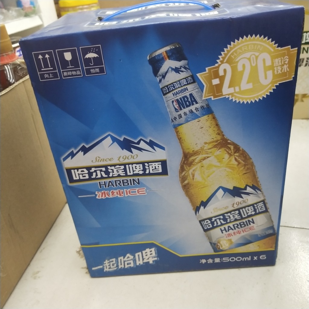 哈尔滨冰纯啤酒500ml*6