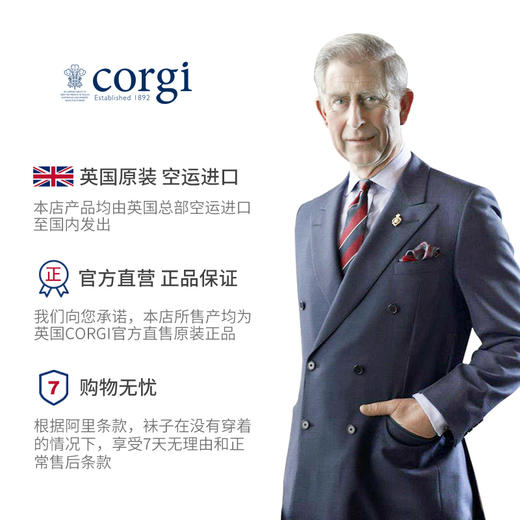 CORGI 羊毛针织 手工男袜 商品图4