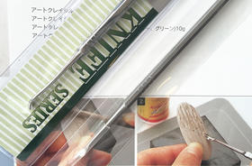 日本 进口相田银粘土 造型用 塑形刀工具 匙状铲贴金箔