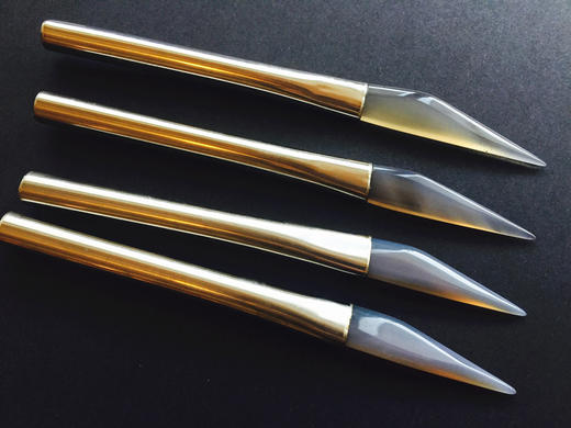 日本相田玛瑙刀 DIY 纯银 粘土制作工具 镜面抛光利器 商品图1