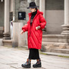 盛雪连帽刺绣长款羽绒服 商品缩略图1