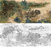 刘彦水横幅工笔山水白描底稿《湖山叠翠图》-多种白描尺寸可选-LQ53 商品缩略图0