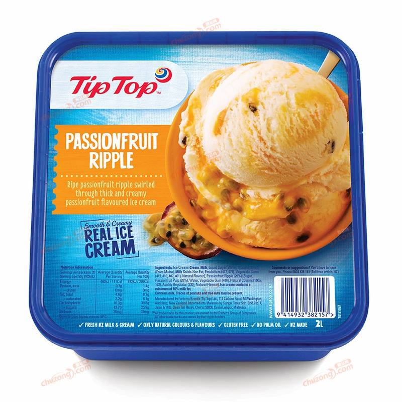 新西兰tiptop冰淇淋（2升/盒）