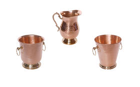 NS家居 nsfurniture 进口金属手工艺水壶冰桶酒桶组合NSDE-135185A*Copper/Brass;135187A;135188