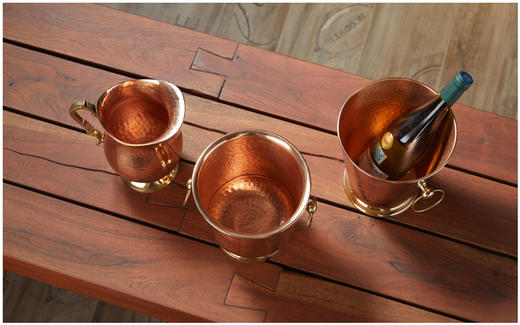 NS家居 nsfurniture 进口金属手工艺水壶冰桶酒桶组合NSDE-135185A*Copper/Brass;135187A;135188 商品图4