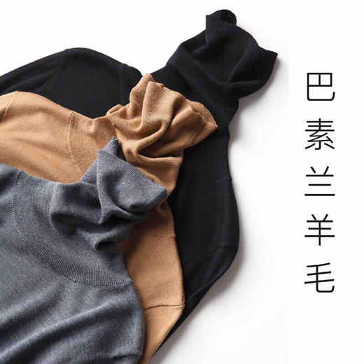 巴素兰羊毛全精纺羊毛衫（高支数）#FW2107 商品图0