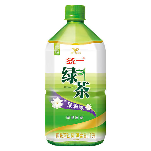 统一绿茶饮料茉莉味 1L*1件*8瓶 商品图1