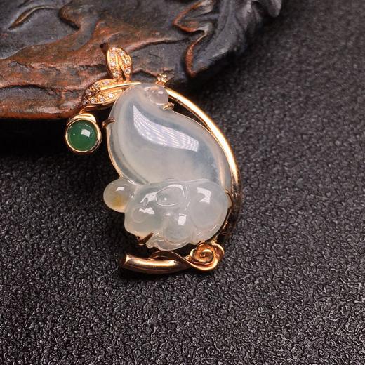 【D61373】翡翠冰种小松鼠 商品图0