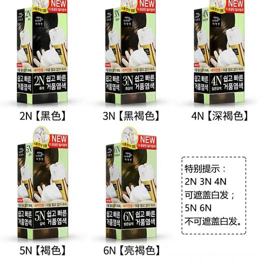 Amore/爱茉莉 美妆仙 泡沫染发剂染发膏 快捷 4N-6N 商品图0