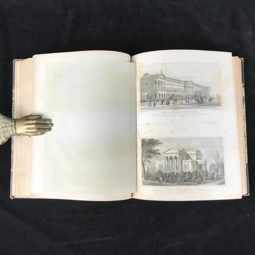 1828年 十九世纪的伦敦 大量精美版画 皮装16开 商品图13