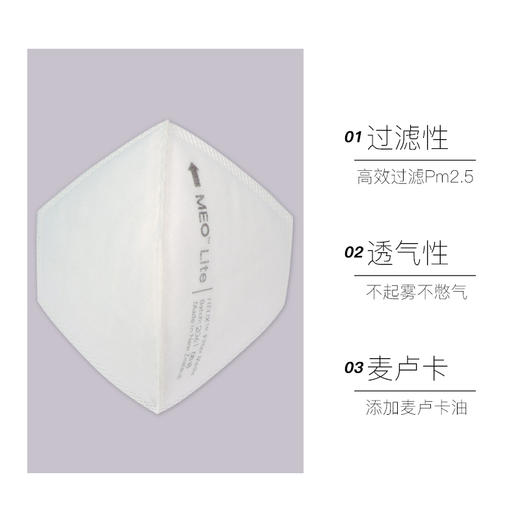 MEO进口口罩防尘防雾霾pm2.5透气可清洗 商品图3