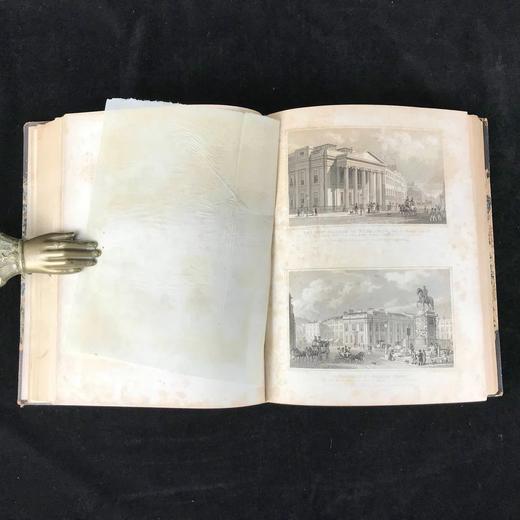 1828年 十九世纪的伦敦 大量精美版画 皮装16开 商品图9