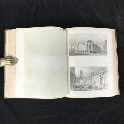 1828年 十九世纪的伦敦 大量精美版画 皮装16开 商品图8