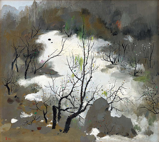 吴冠中|《遗忘的雪》——综合版（油画） 商品图1