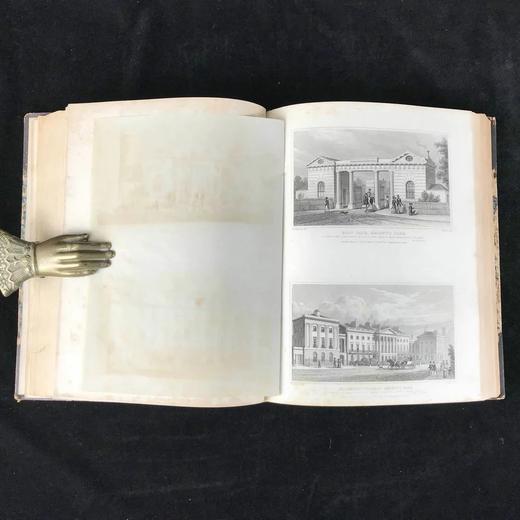 1828年 十九世纪的伦敦 大量精美版画 皮装16开 商品图10
