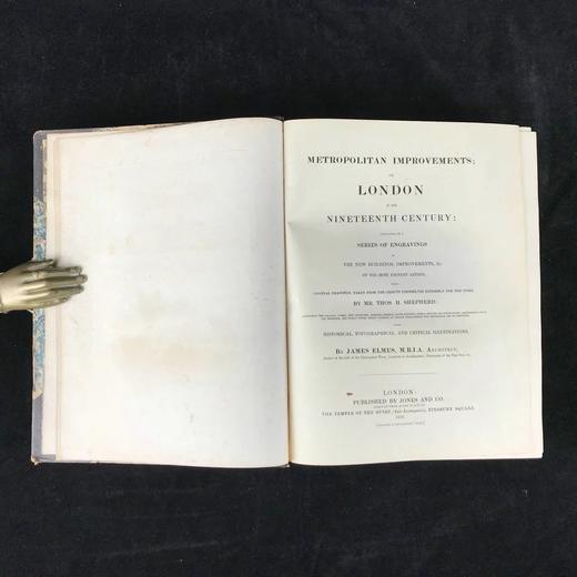 1828年 十九世纪的伦敦 大量精美版画 皮装16开 商品图5