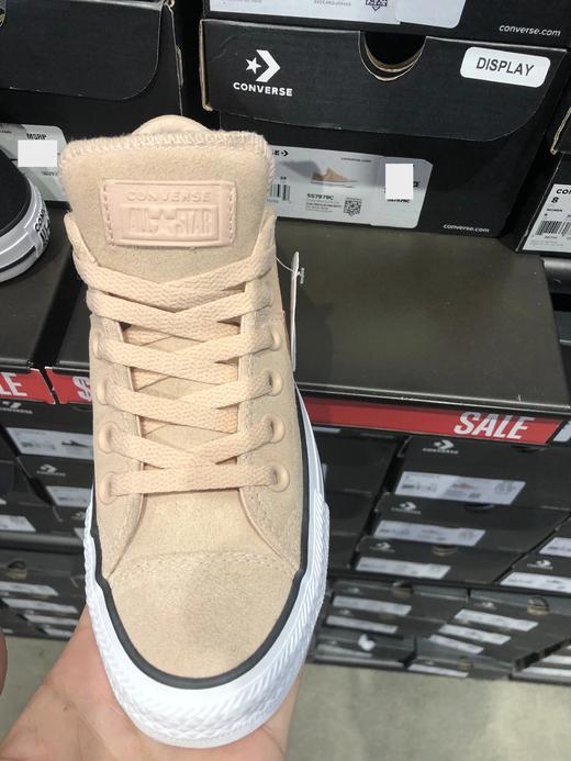 CONVERSE匡威-女鞋 杏色布面休闲鞋 商品图1