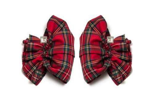 北京仓｜Catherine Osti-Wallace-Scottish风格软呢 袖饰（红色）［法国设计师］ 商品图2