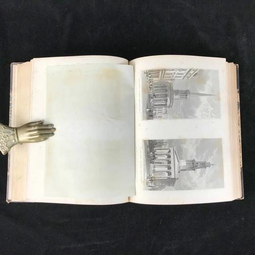 1828年 十九世纪的伦敦 大量精美版画 皮装16开 商品图12