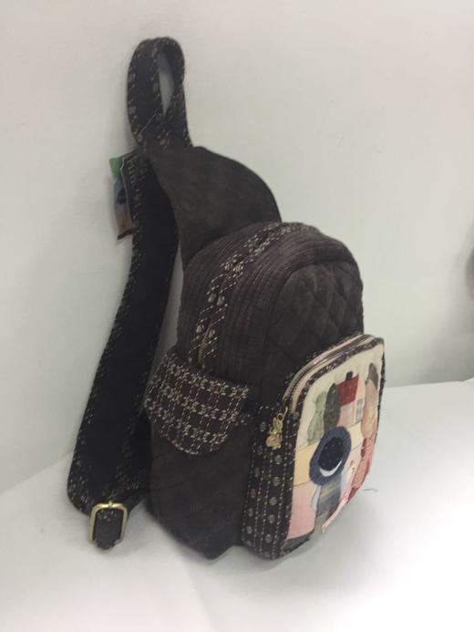 苏姑娘纯手工拼布包成品斜挎单肩胸包森系可爱时尚先染布艺 DIY 商品图1