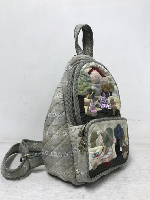苏姑娘纯手工拼布 布包成品 双肩包 背包森系可爱时尚先染布艺DIY 商品图2