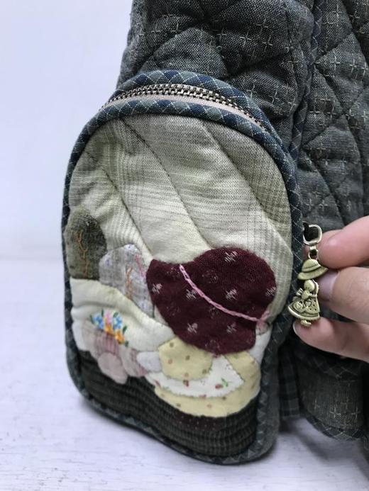 苏姑娘 纯手工拼布包成品 双肩包 森系可爱时尚先染布艺 DIY 商品图4