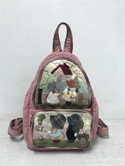苏姑娘 纯手工拼布包成品 双肩包 森系可爱时尚先染布艺 DIY 商品图0