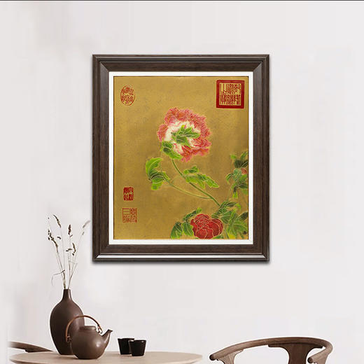 朱炳仁铜 朱军岷琅彩铜画 艺术品 工艺品 郎世宁系列-2 非遗铜艺世家 家居 壁画 商品图0