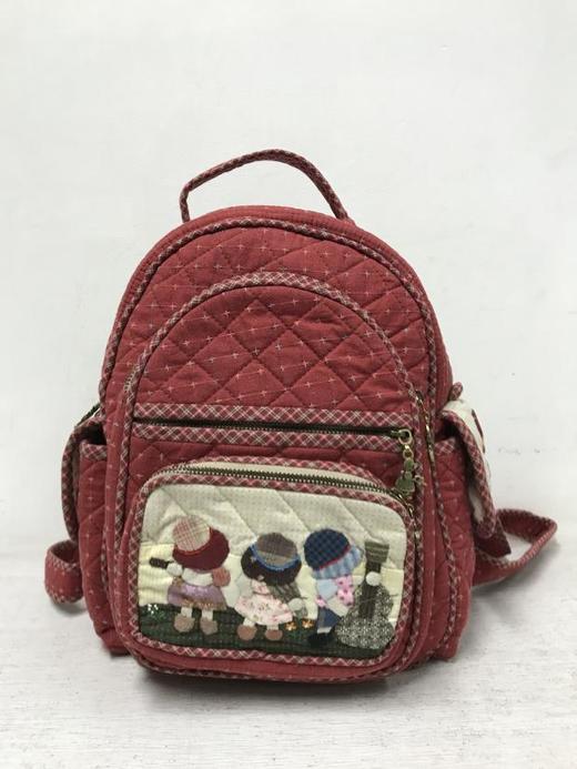 苏姑娘 纯手工拼布包成品 双肩包 森系可爱时尚先染布艺 DIY 商品图0