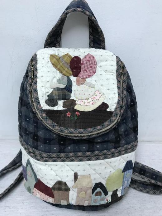 苏姑娘 纯手工拼布包成品 双肩包 森系可爱时尚先染布艺 DIY 商品图1