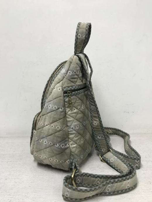 苏姑娘纯手工拼布 布包成品 双肩包 背包森系可爱时尚先染布艺DIY 商品图4