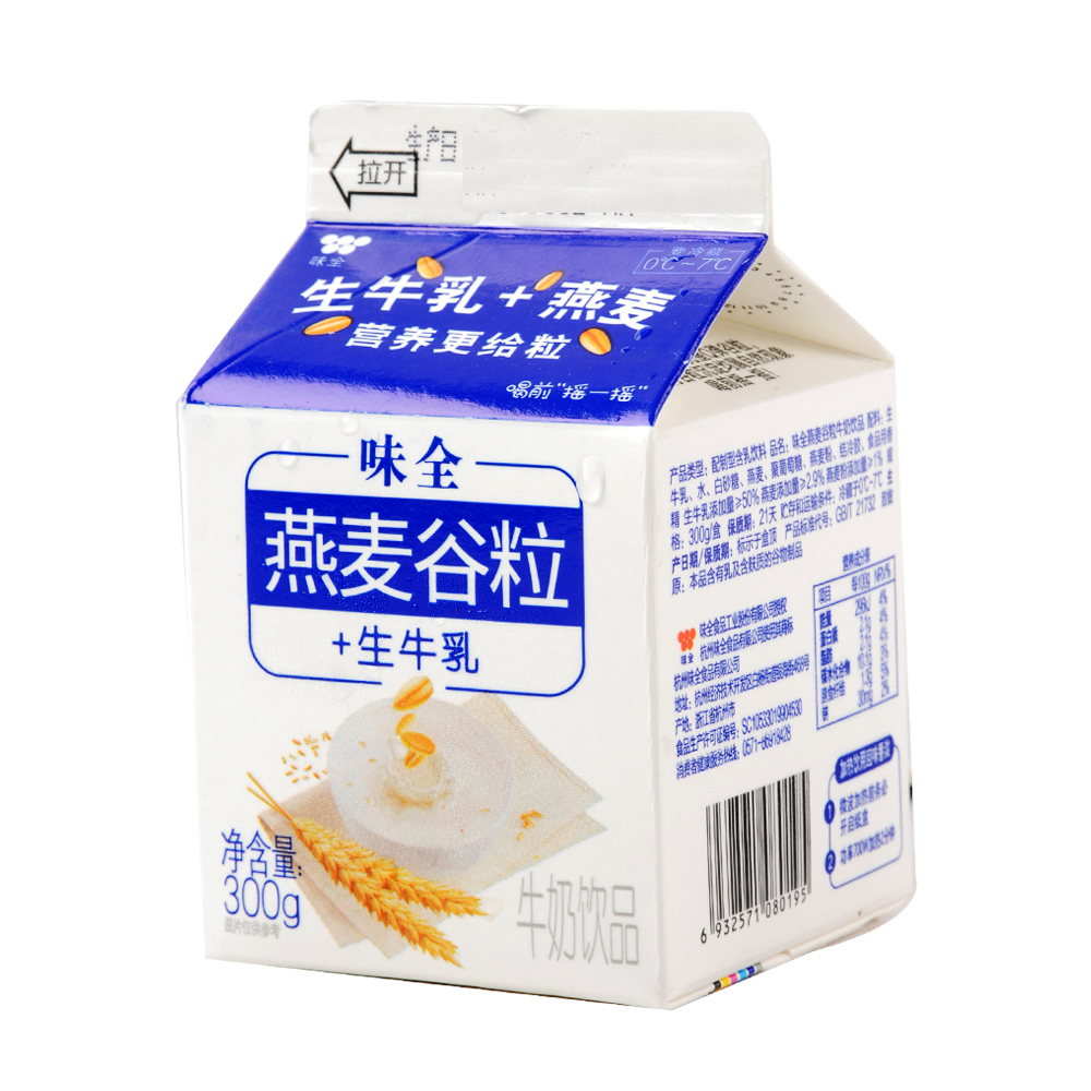 味全燕麦谷粒牛奶饮品300g