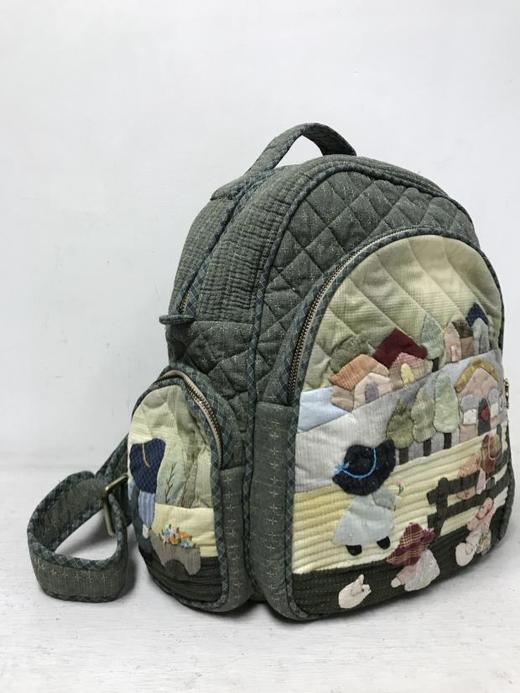 苏姑娘 纯手工拼布包成品 双肩包 森系可爱时尚先染布艺 DIY 商品图1