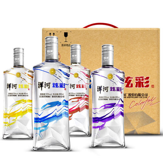 洋河 炫彩 50° 480ml*4 4瓶套装 白酒 商品图3