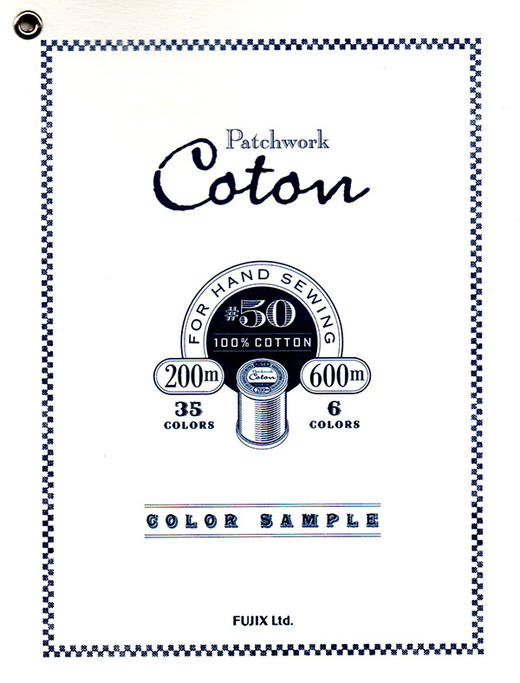 日本富士克直销fujix coton拼布用棉手缝线 24491 商品图2