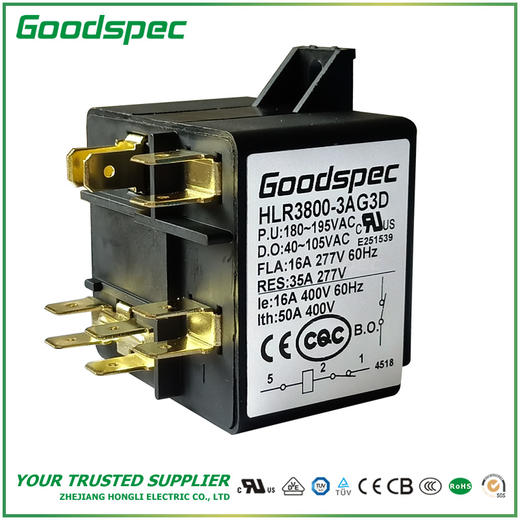HLR3800-3AG3D单相电动机(压缩机)启动继电器 商品图1
