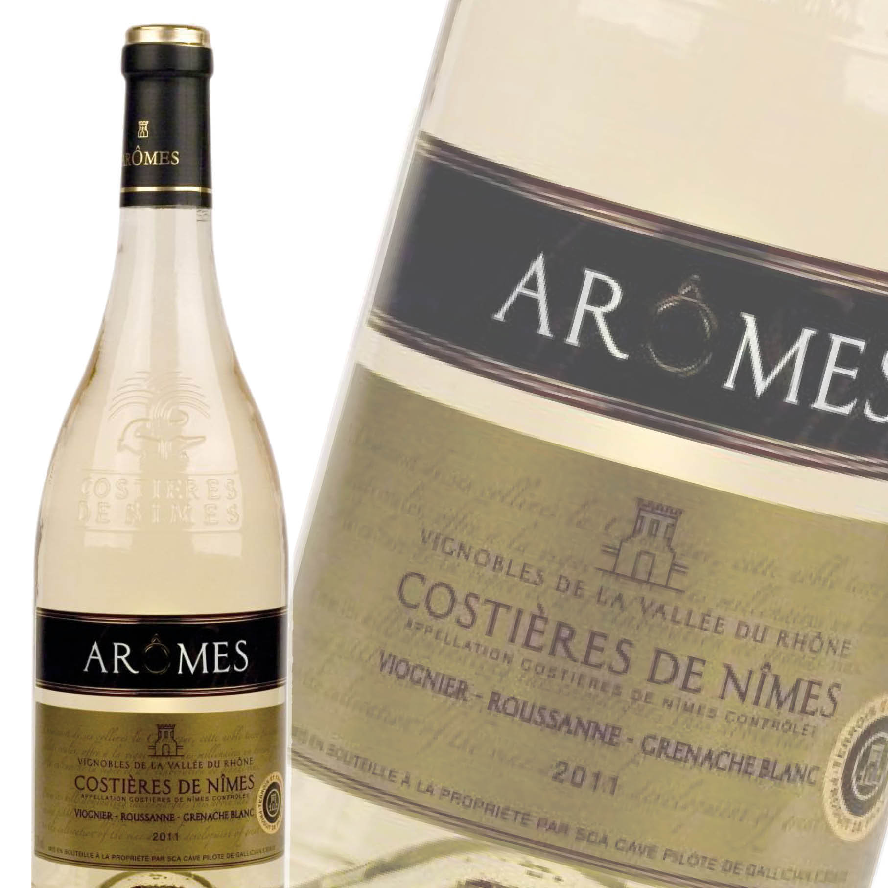 奥莫斯-妮默山肩白葡萄酒 arome costiere de nimes blanc 750ml