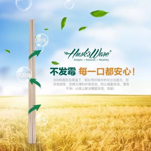 壳氏唯稻壳筷子10双装 不发霉安全环保 商品图4