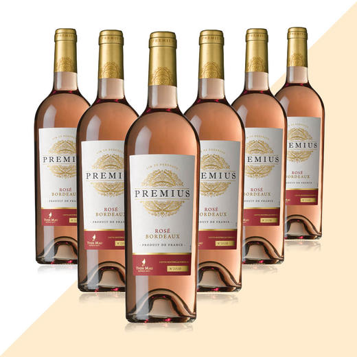 整箱特惠装  法国原瓶进口红酒 普莱密斯庄园桃红葡萄酒 Premius Rose 750ml*6 商品图0