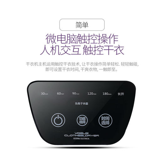 德尔玛干衣机烘干机家用速干烘衣机静音省电风干机烘衣服干衣架Z2 商品图2