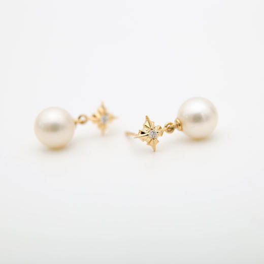 Pearl moments18K金 闪耀的星珍珠项链耳环套装undefined 商品图4