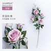 丽园玫瑰花仿真假花装饰花瓶摆件客厅插花家居摆设小清新玫瑰花卉 商品缩略图5