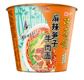 统一 巧面馆  麻辣笋子牛肉面*1桶