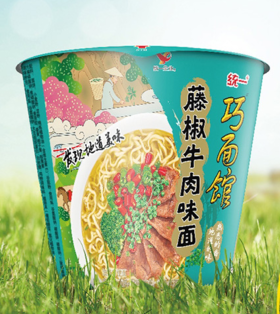 统一巧面馆  藤椒牛肉味面*1桶