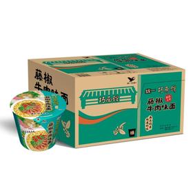 统一巧面馆 藤椒牛肉味面*1件（12件）